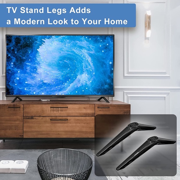 TV Base Stand for TCL Smart TV, TV Stand Legs for 32 40 43 49 50 65 75 85 Inch - Picture 2 of 7